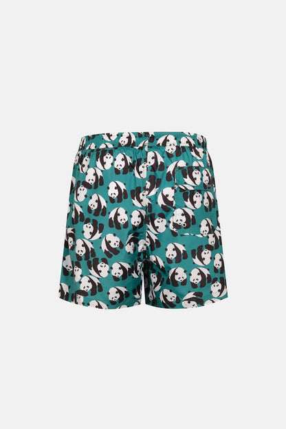 Multicolor Panda Des. Kısa Şort
