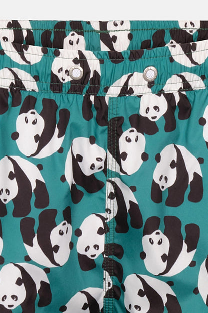 Multicolor Panda Des. Kısa Şort