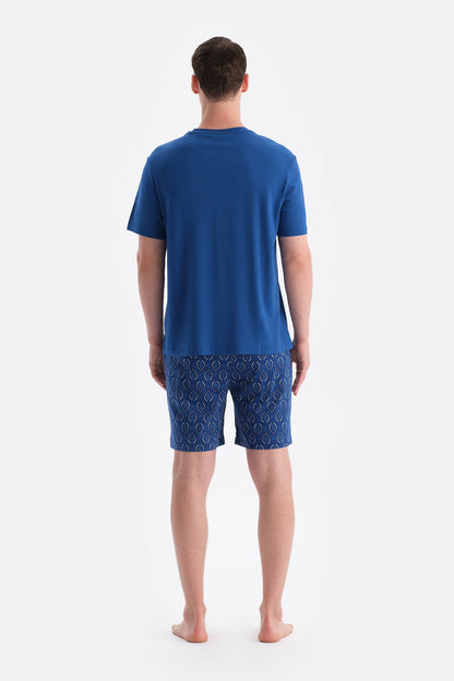 Baski Detayli Tişört Şort Takim