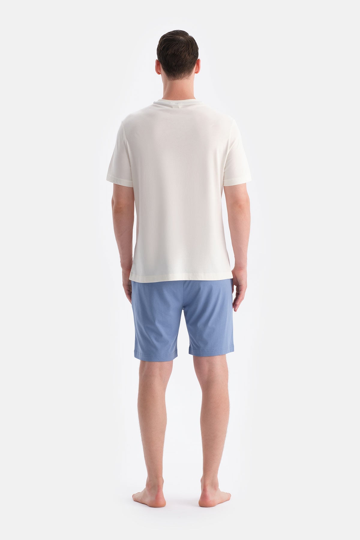 Baski Detayli Tişört Şort Takim