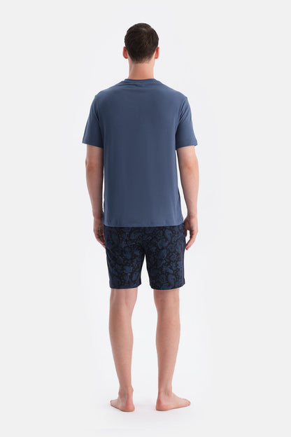 Patli Kisa Kollu Tişört Şort Takim