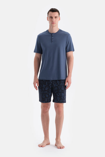 Patli Kisa Kollu Tişört Şort Takim