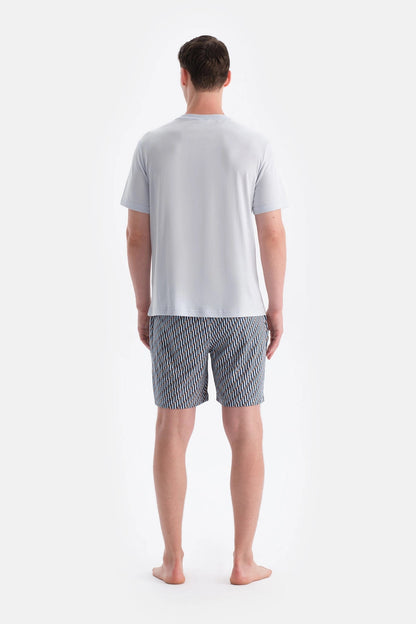 Bisiklet Yaka Kisa Kollu Tişört Şort Takim