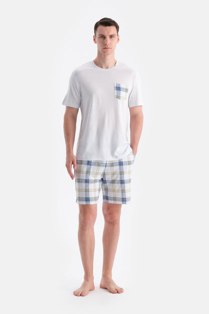 Cepli Kisa Kollu Tişört Şort Takim