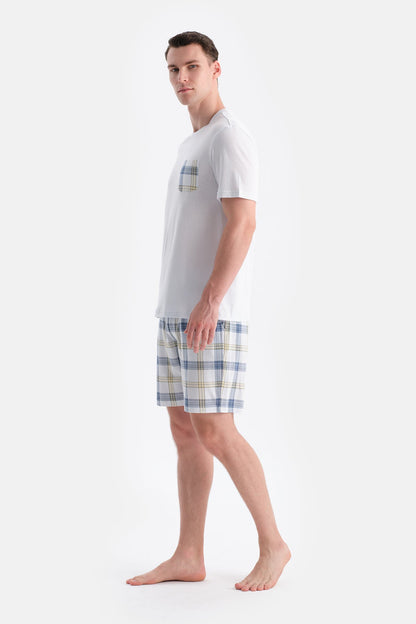 Cepli Kisa Kollu Tişört Şort Takim