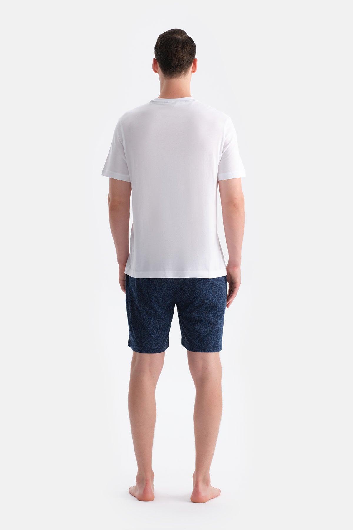 Baski Detayli Tişört Şort Takim