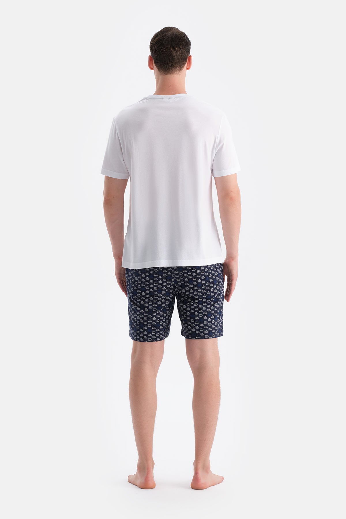 Baski Detayli Tişört Şort Takim