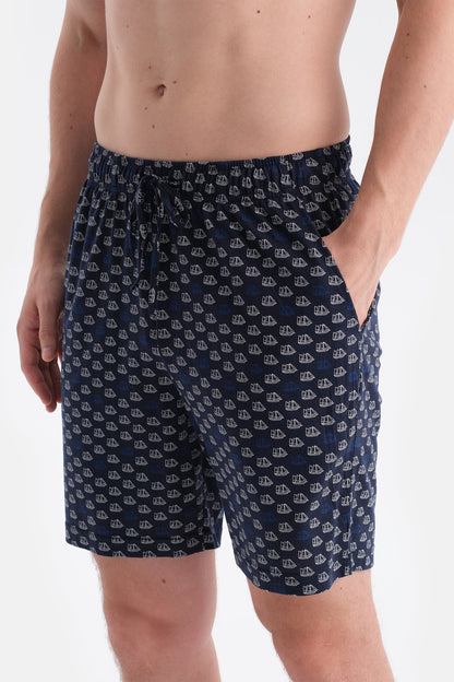 Baski Detayli Tişört Şort Takim