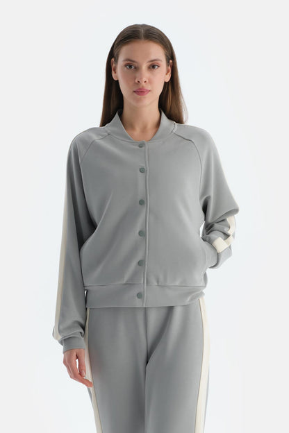 Ada Çayı Kadın Modal Karışımlı Düğmeli Ceket