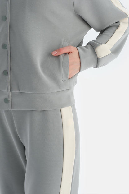 Ada Çayı Kadın Modal Karışımlı Düğmeli Ceket