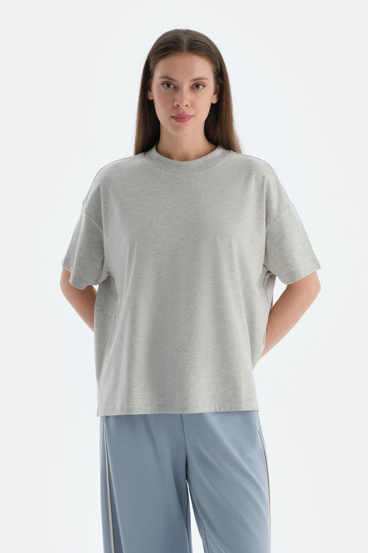 Gri Melanj Kadın Tişört
