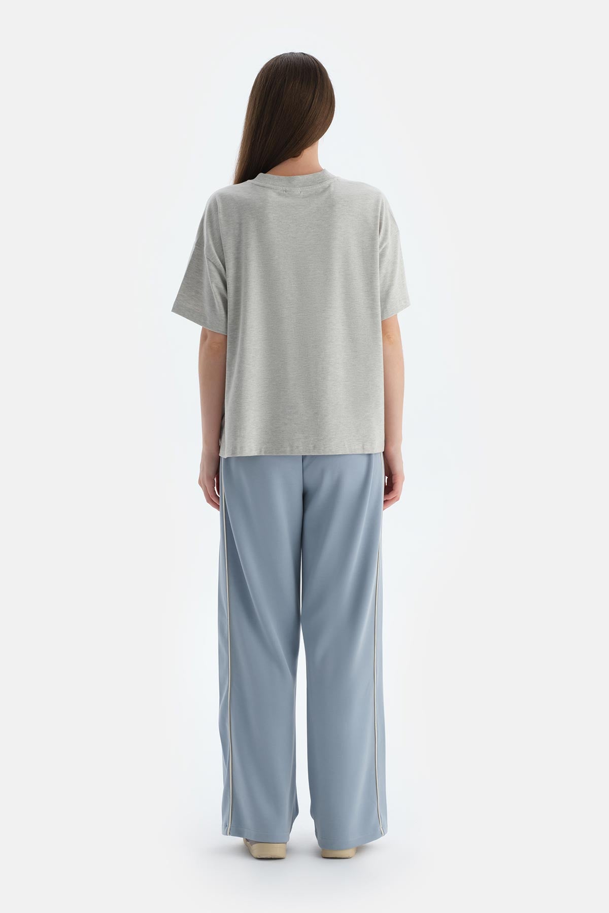 Gri Melanj Kadın Tişört