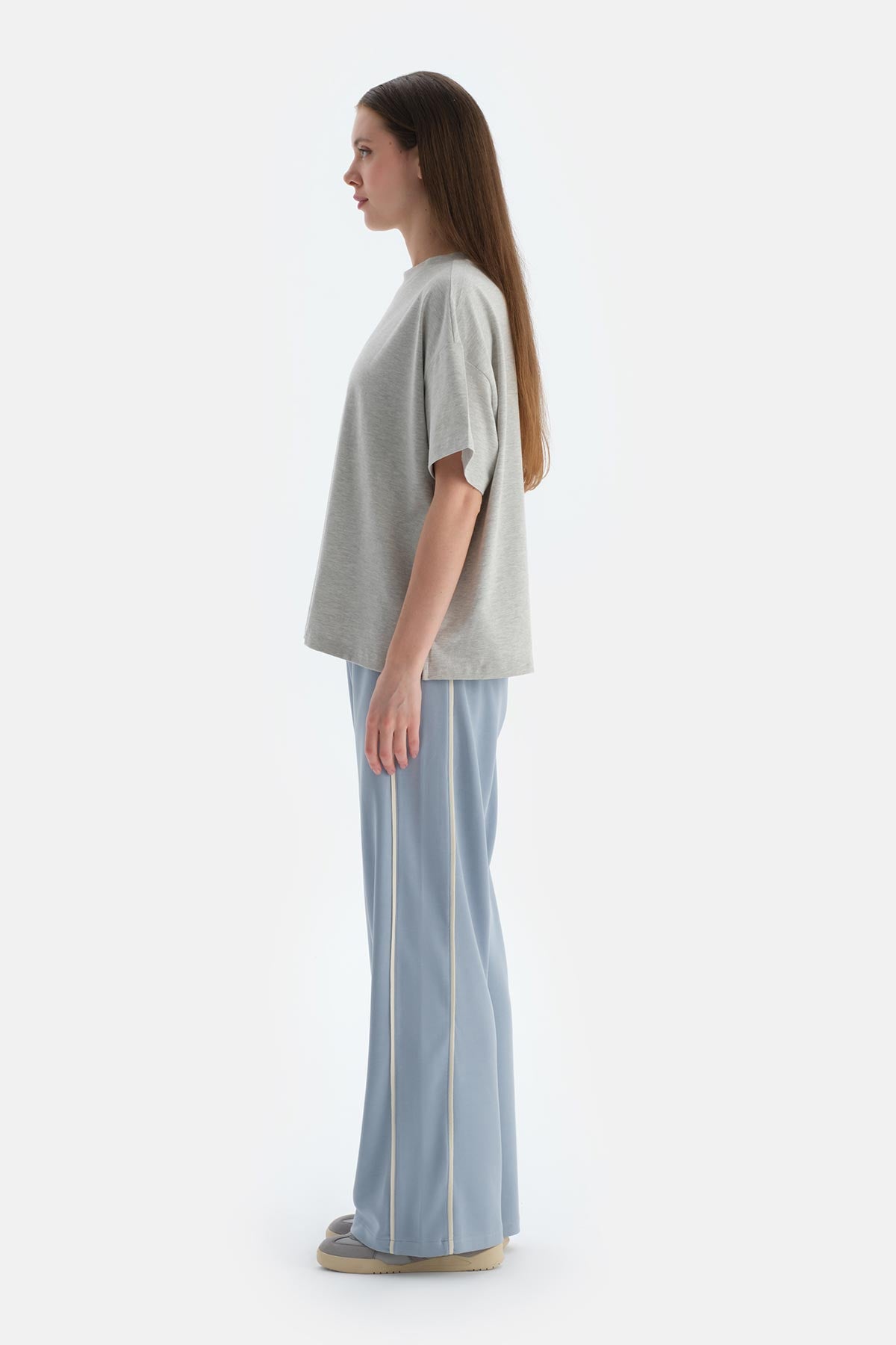 Gri Melanj Kadın Tişört