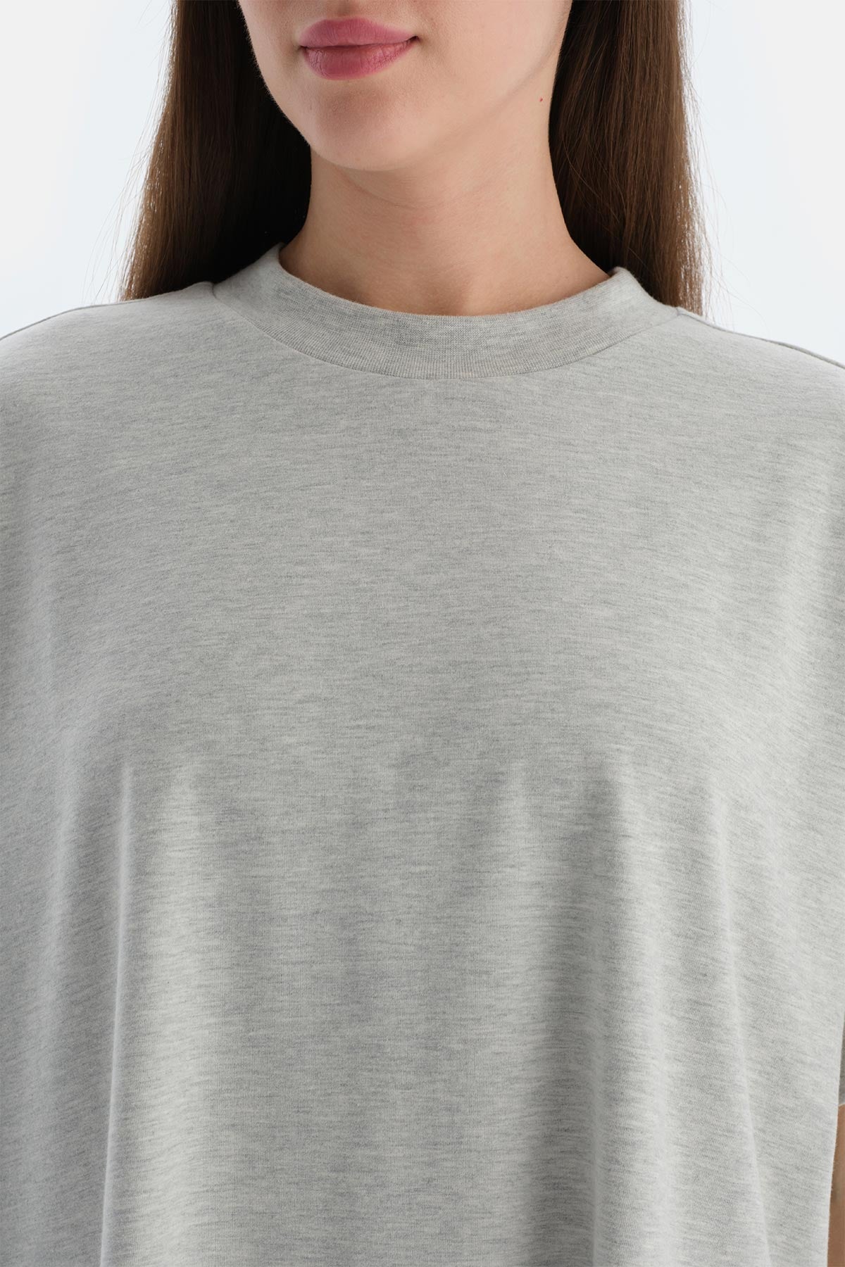 Gri Melanj Kadın Tişört