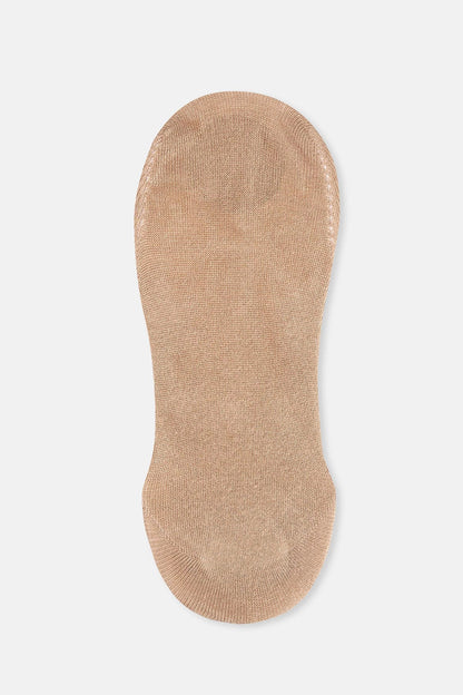 Bej Kadın 2'li Bambu Basıc Babet Çorap