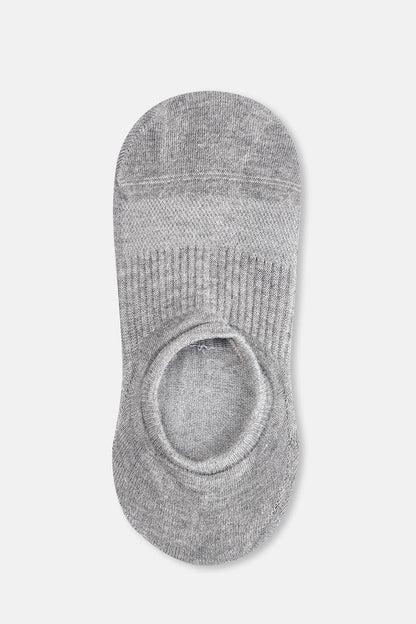 Gri Melanj Kadın Kaymaz N Görünmez Çorap