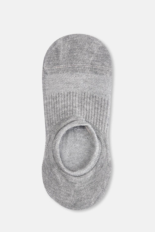 Gri Melanj Kadın Kaymaz N Görünmez Çorap