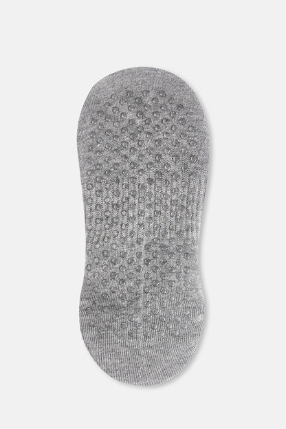 Gri Melanj Kadın Kaymaz N Görünmez Çorap