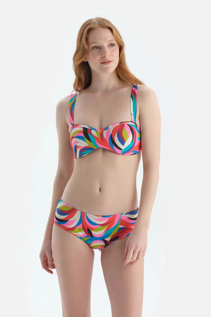 Multicolor Orta Bel Bikini Alt