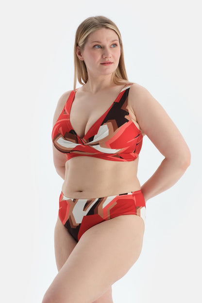 Multicolor Korseli Toparlayıcı Bikini Üst