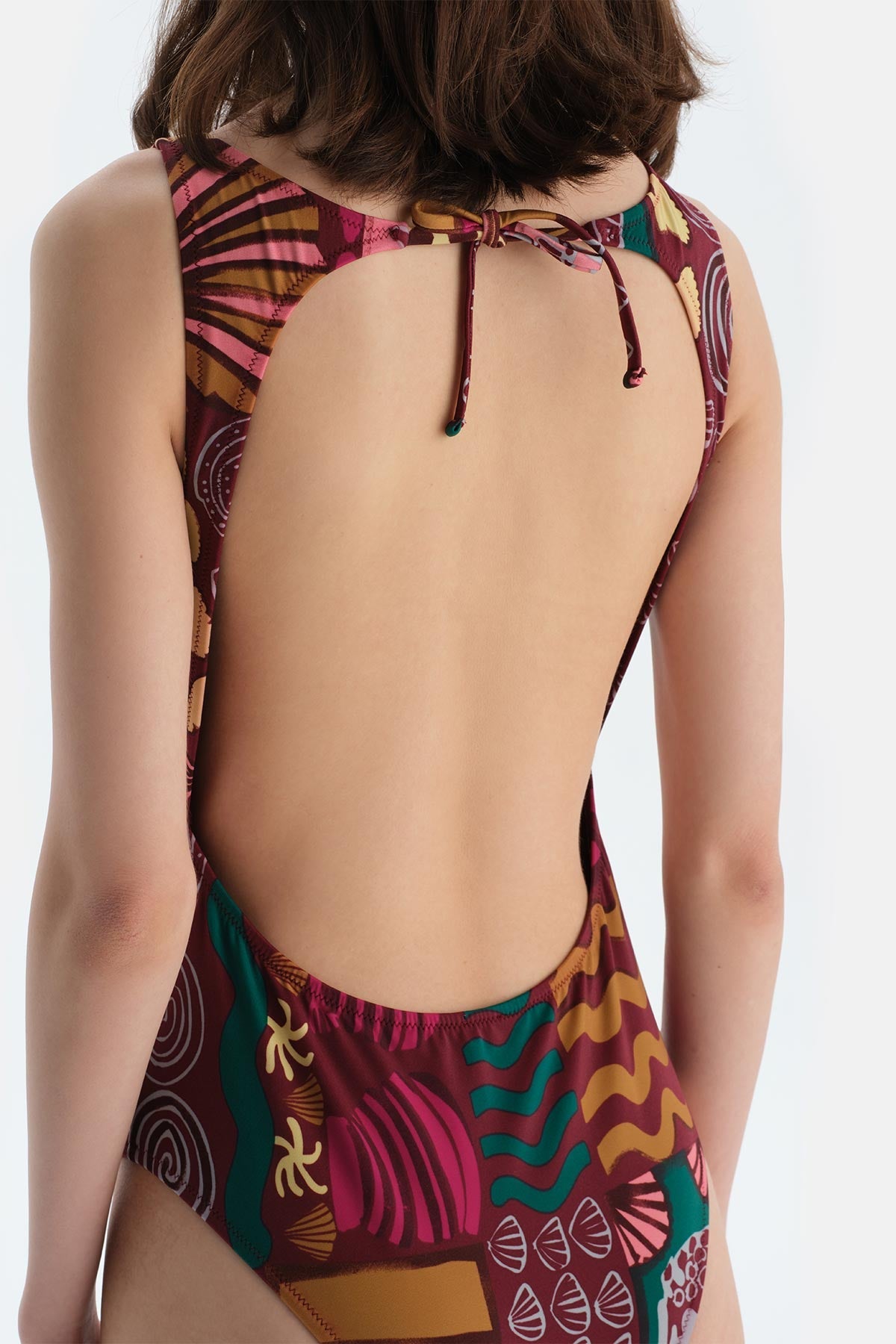 Multicolor Halter Yaka Mayo