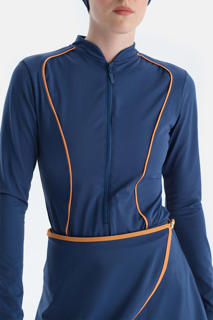 Indigo Fermuarlı Uk. 4 Parçalı Set