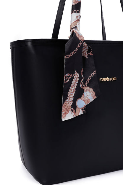 Kadın Siyah Aksesuarlı Omuz Çantası