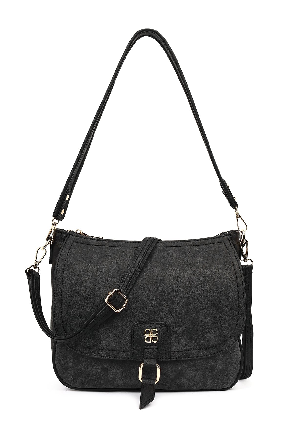 Kadın Siyah Uzun Askılı Omuz Çantası