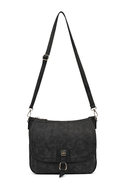 Kadın Siyah Uzun Askılı Omuz Çantası