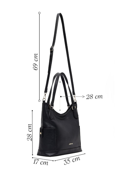 Kadın Siyah Uzun Askılı Omuz Çantası