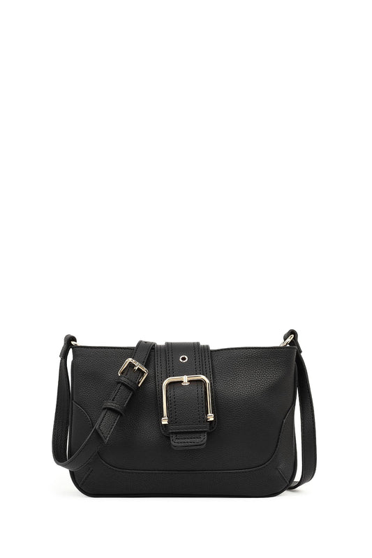 Kadın Siyah Uzun Askılı Çapraz Çanta