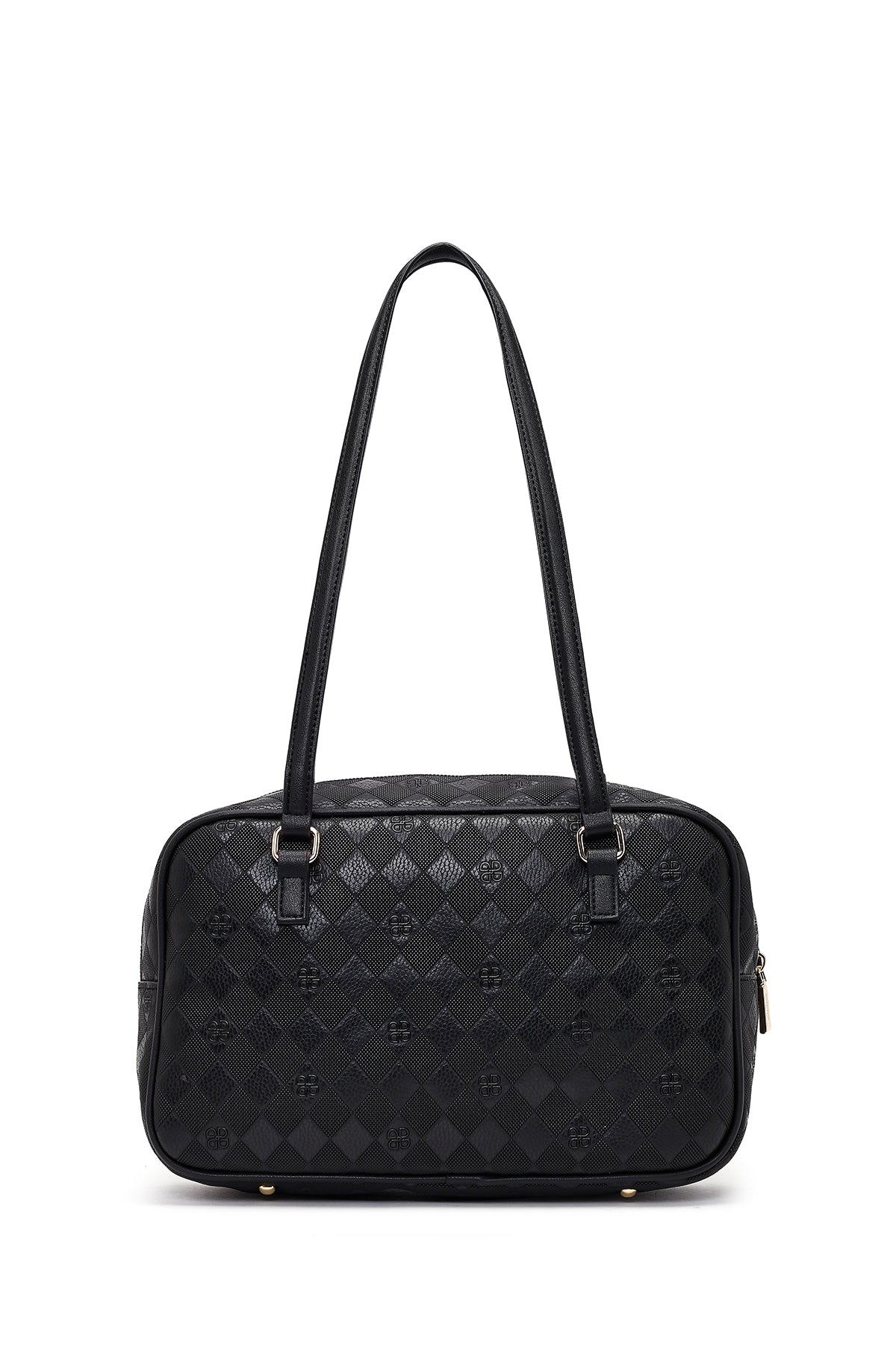 Kadın Siyah Baskılı Omuz Çantası