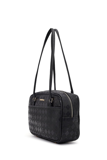 Kadın Siyah Baskılı Omuz Çantası