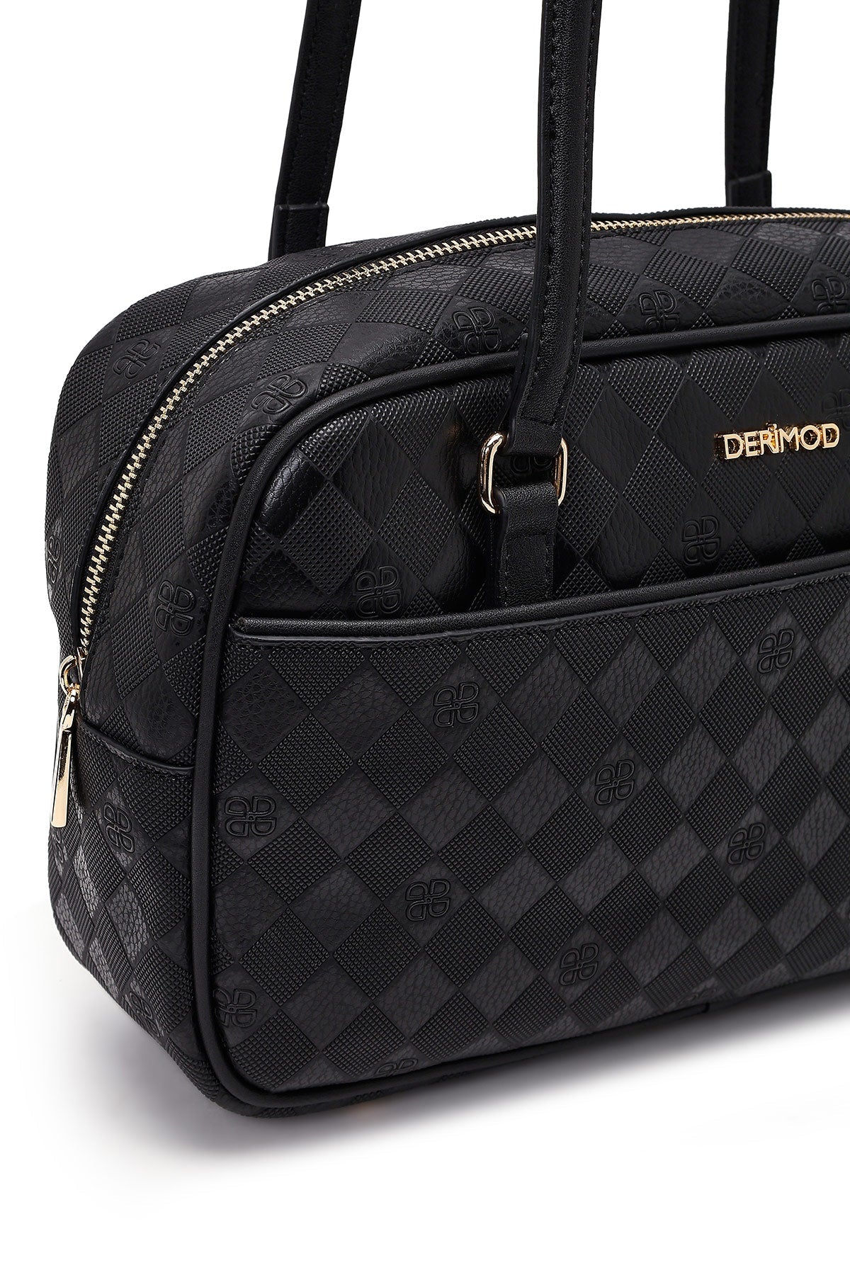 Kadın Siyah Baskılı Omuz Çantası