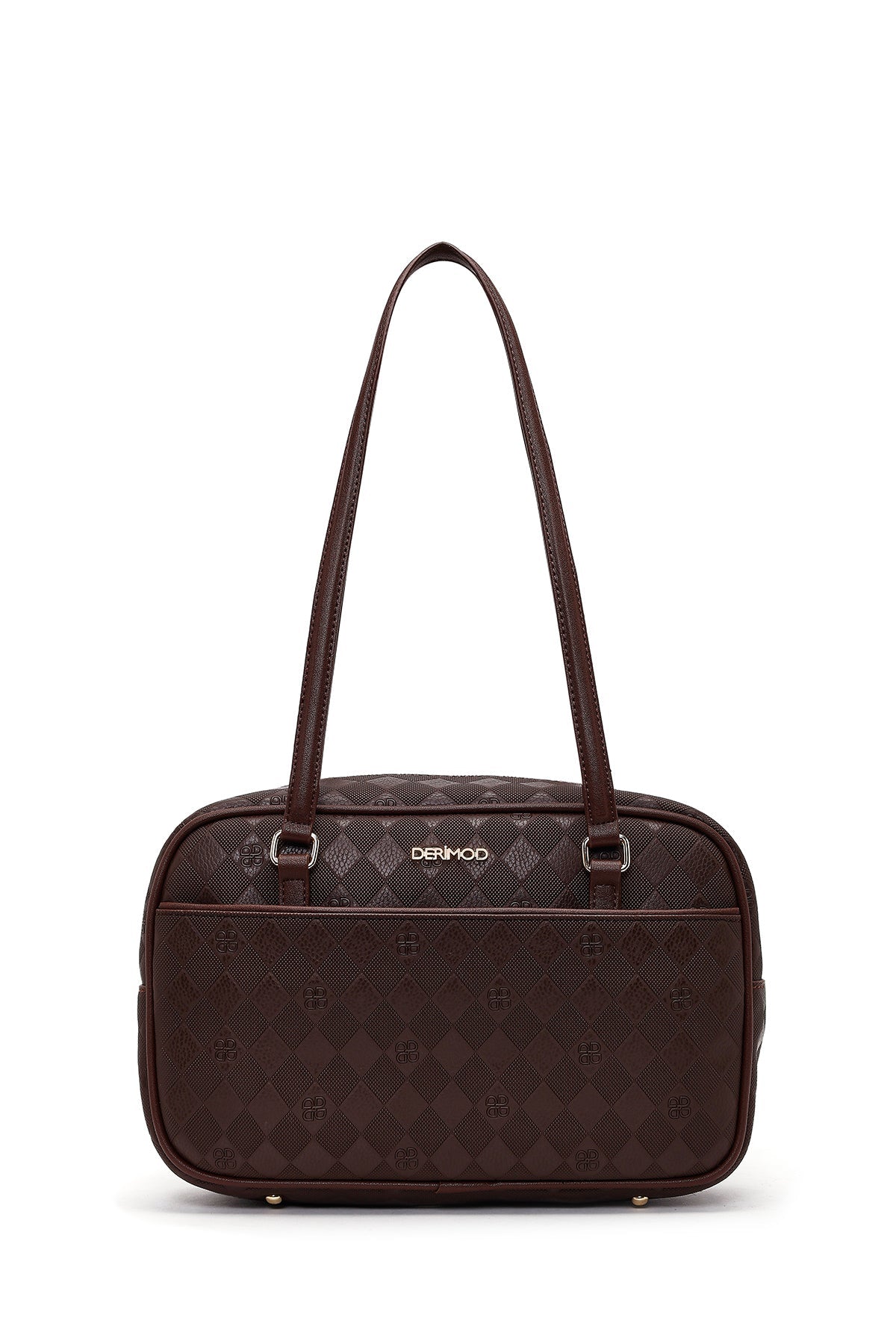 Kadın Kahverengi Baskılı Omuz Çantası