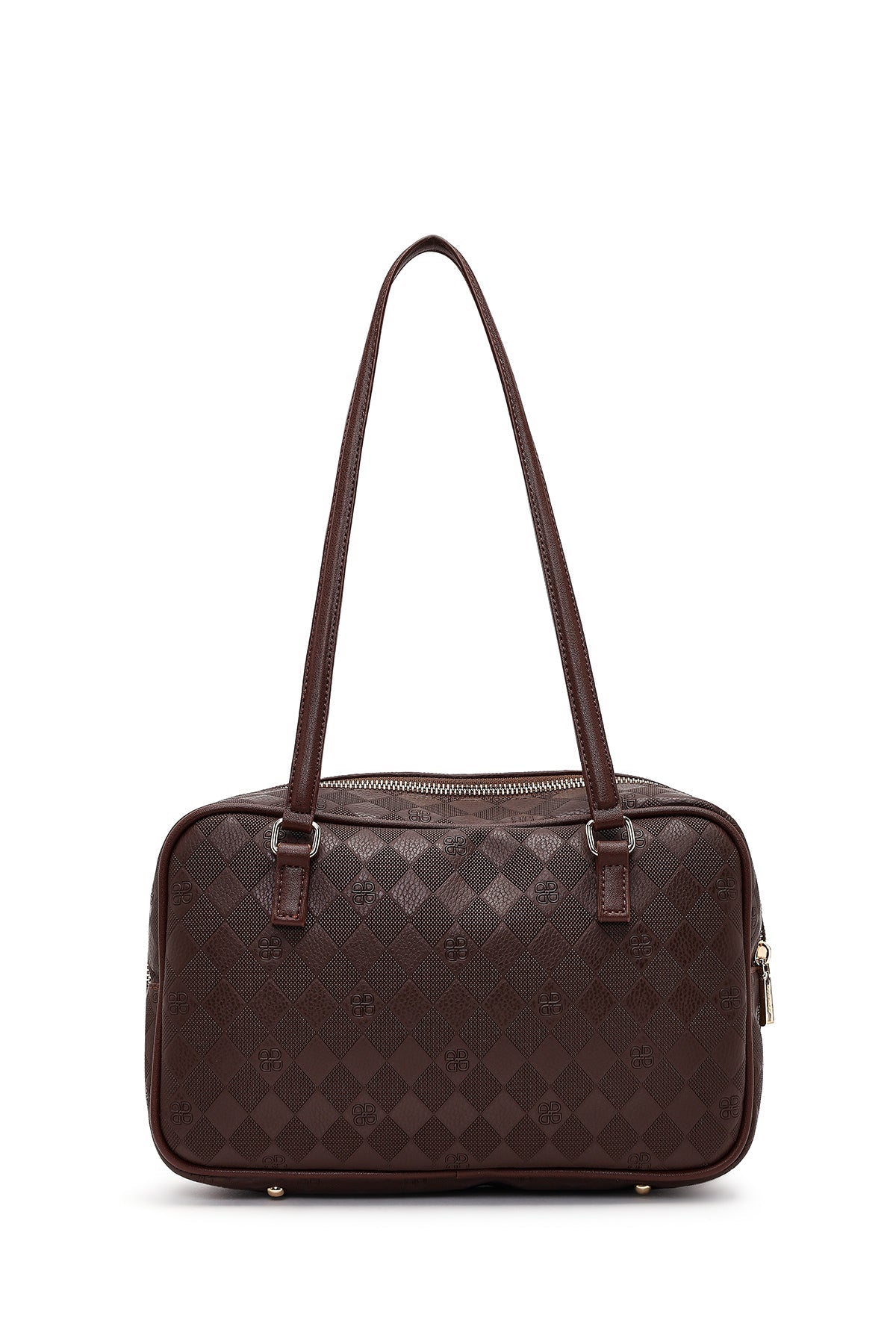 Kadın Kahverengi Baskılı Omuz Çantası