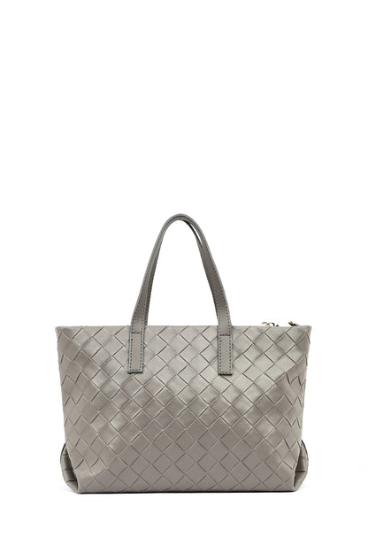 Kadın Gri Uzun Askılı Örgülü Kol Çantası