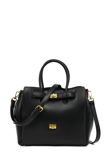 Kadın Siyah Uzun Askılı Klasik Kol Çantası