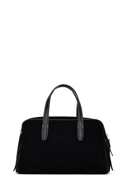 Kadın Siyah Uzun Askılı Süet Kol Çantası