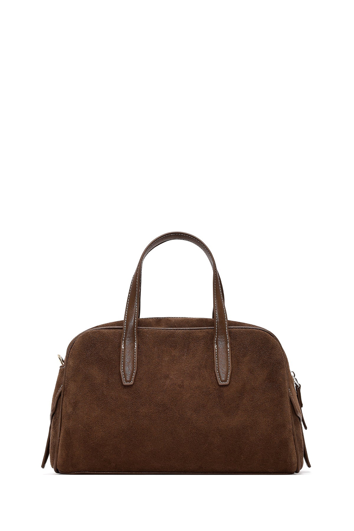 Kadın Kahverengi Uzun Askılı Süet Kol Çantası