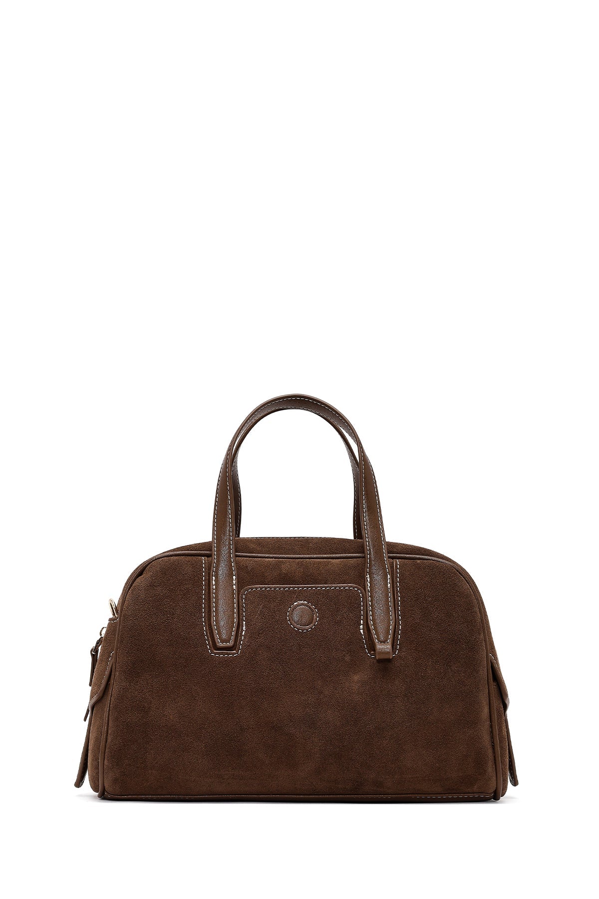 Kadın Kahverengi Uzun Askılı Süet Kol Çantası