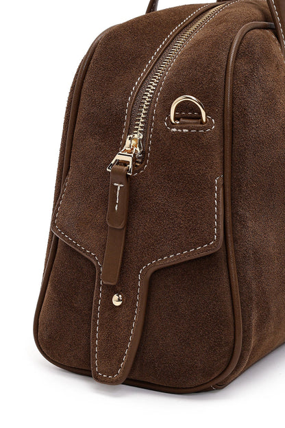 Kadın Kahverengi Uzun Askılı Süet Kol Çantası