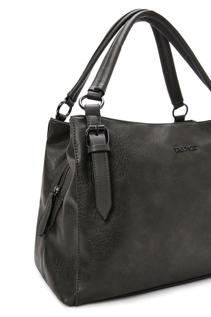 Kadın Gri Uzun Askılı Omuz Çantası