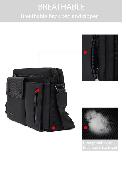 Erkek Siyah Mini Postacı Çantası