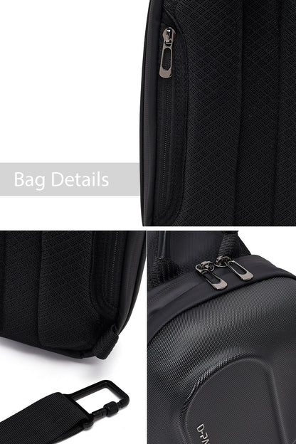 D-pack Unisex Siyah Mini Kumaş Çapraz Çanta