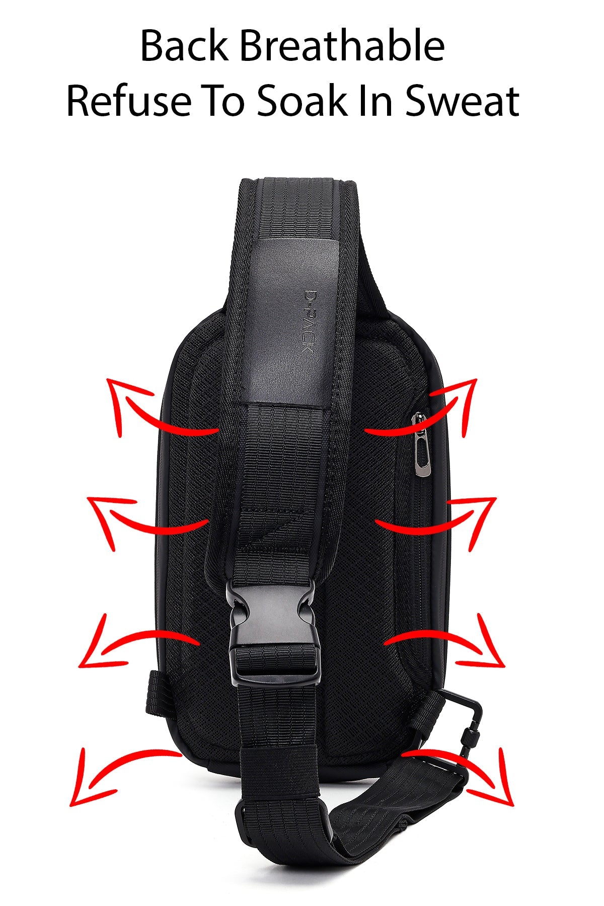 D-pack Unisex Siyah Mini Kumaş Çapraz Çanta
