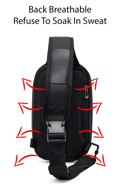 D-pack Unisex Siyah Mini Kumaş Çapraz Çanta