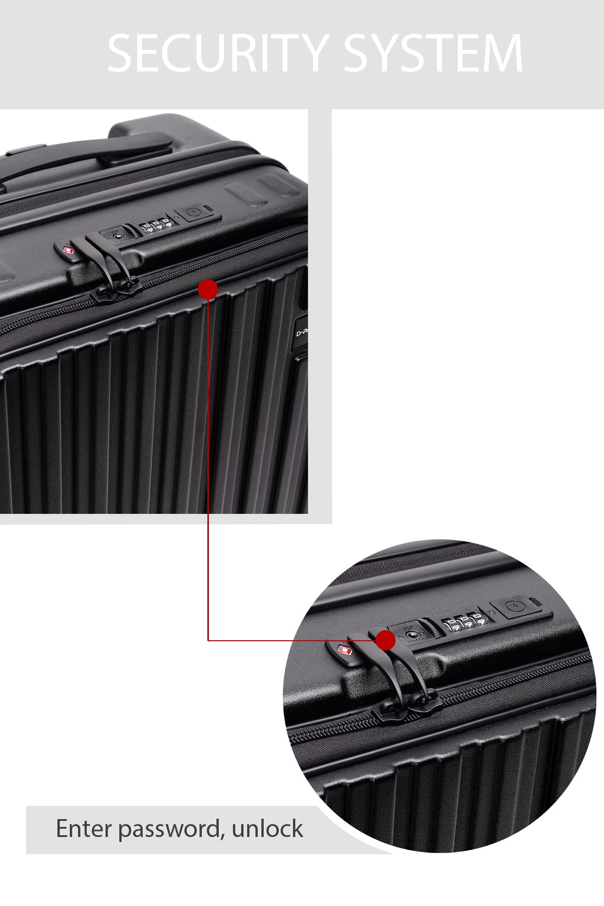 D-pack Unisex Siyah Kabin Boy Valiz