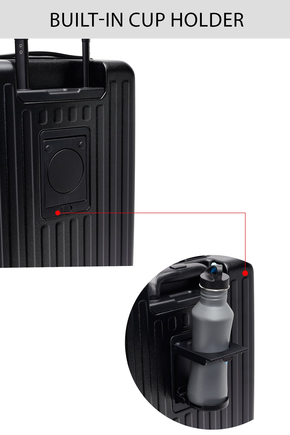 D-pack Unisex Siyah Kabin Boy Valiz