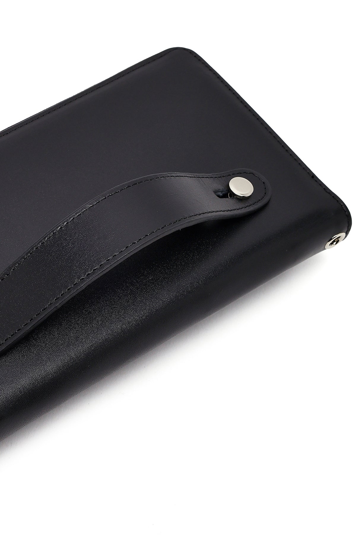 Erkek Siyah Deri Mini El Çantası